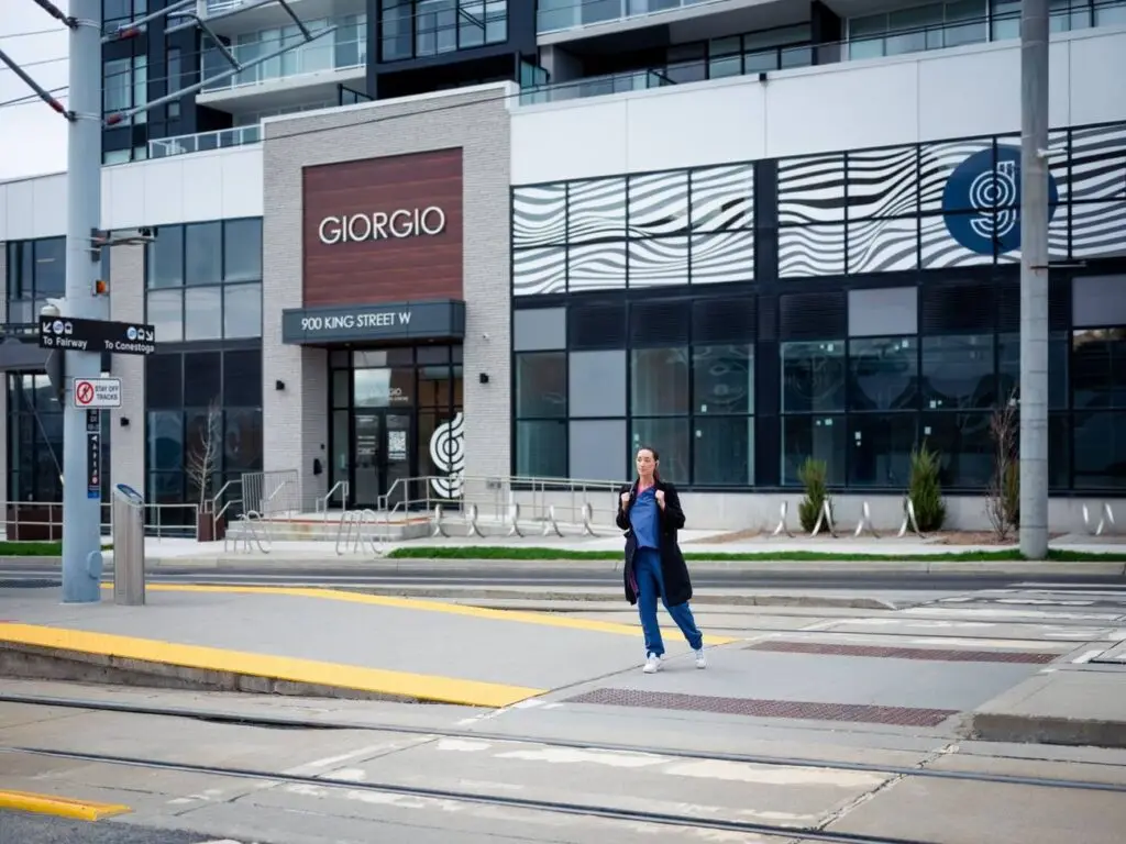 Giorgio at 900 King Street West, steps from the Grand River LRT